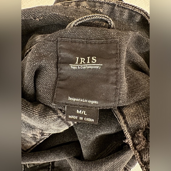 Iris Basic & Contemporary - Black Denim Jacket M/L - Picture 5 of 5
